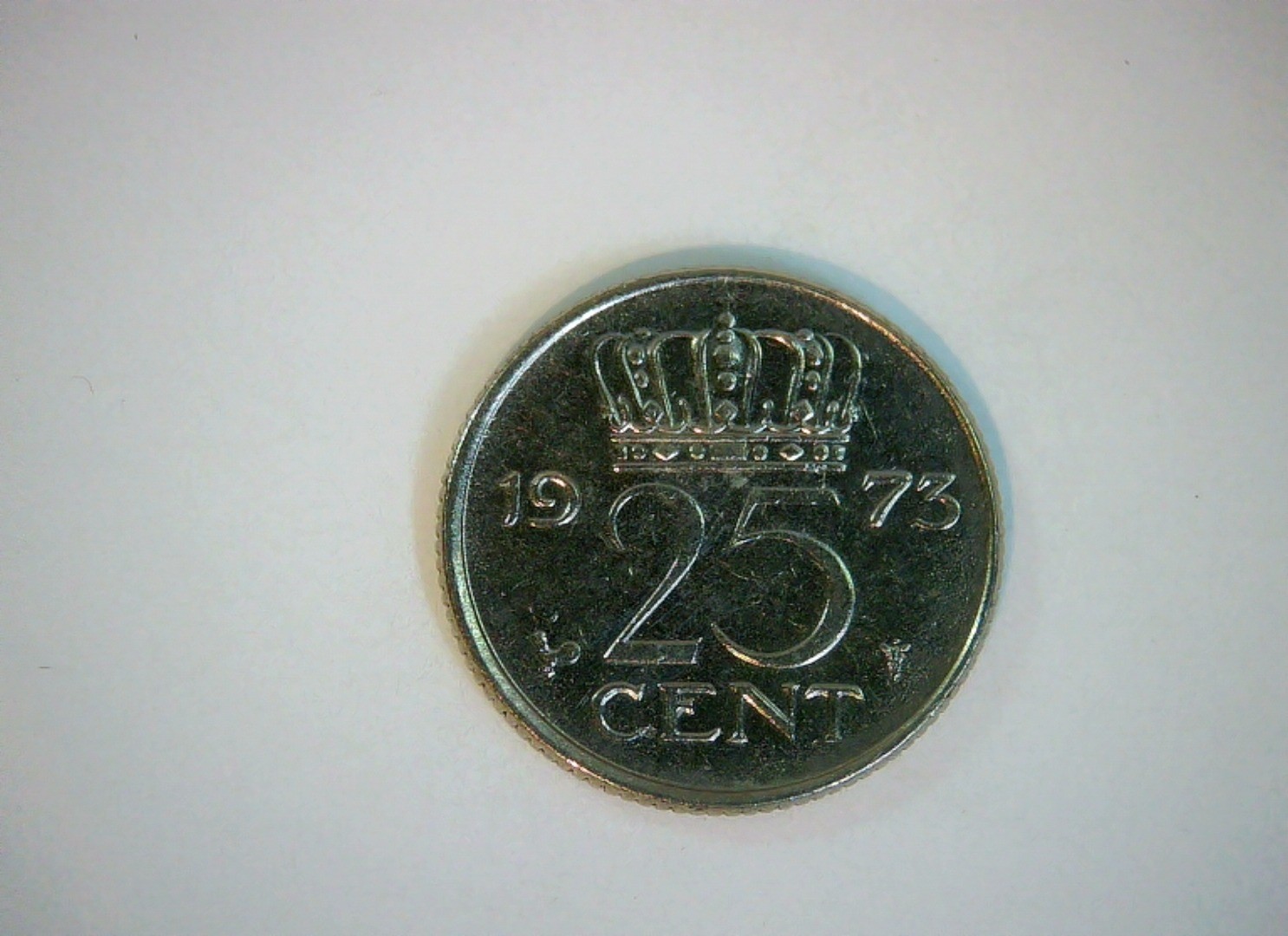 Netherlands 1973 25 Cent Juliana 25 Cent (crowned value) Coin
