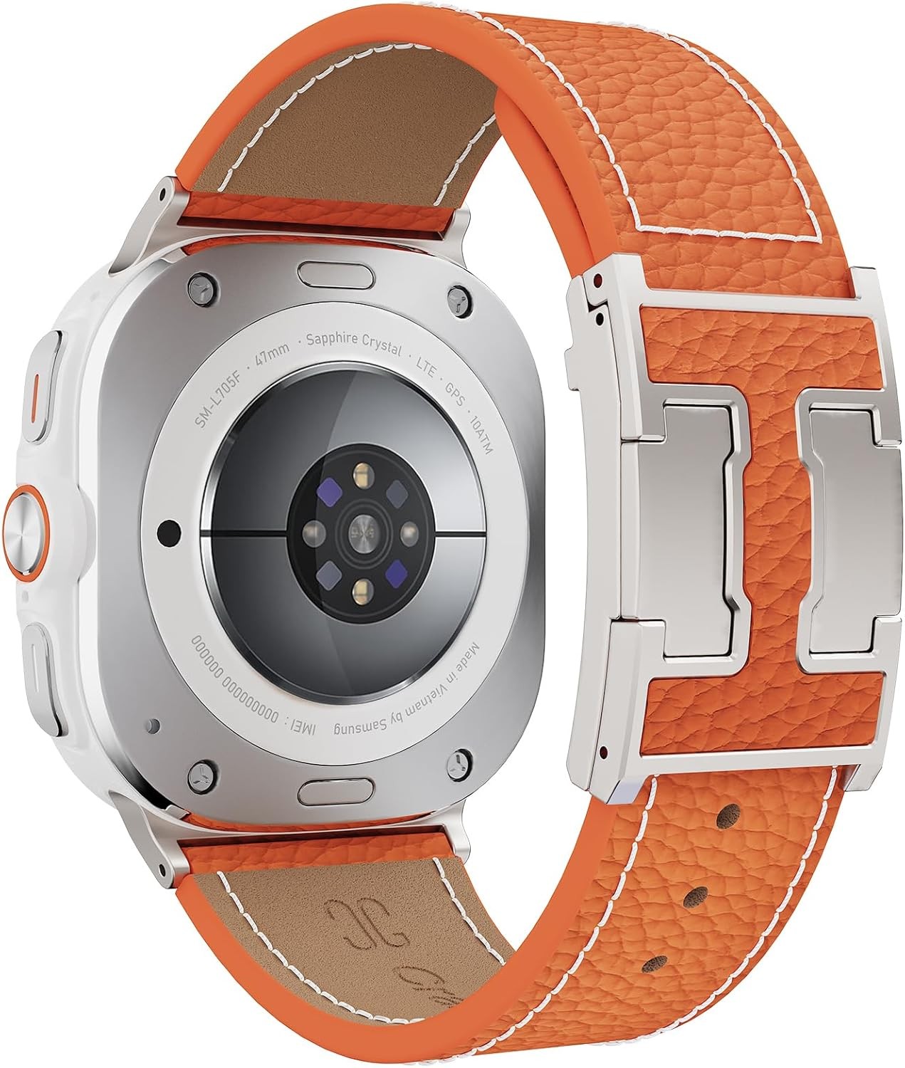 Magnetic Leather Strap Compatible with Samsung Galaxy Watch Ultra 47mm