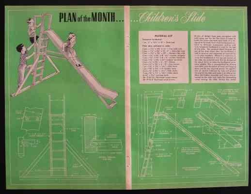 SLIDE Wooden How-To Build PLANS Dismantles for storage