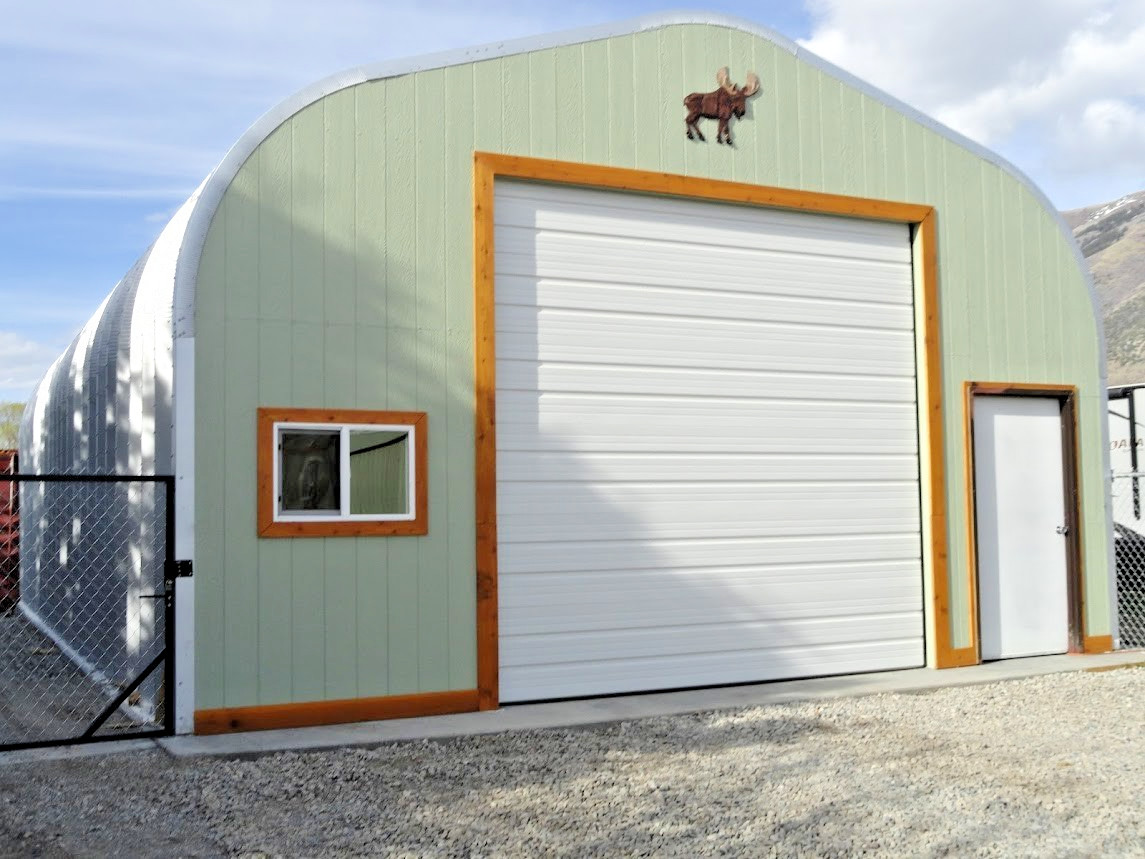 30x36x15 Engineered Steel Building Kit | DuroSPAN Clear-Span Arch Open DIY Ends