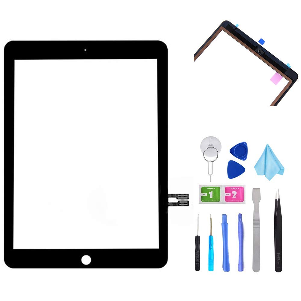 Black Digitizer Repair Kit for iPad 9.7" 2018 iPad 6 6th Gen A1893 A1954 Touc...