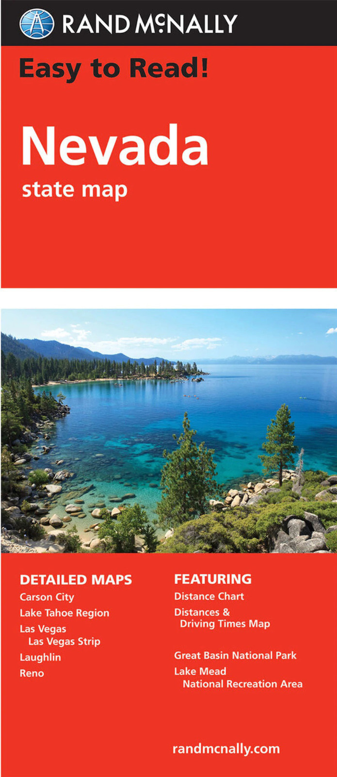 Rand McNally State Map: Nevada from 2019