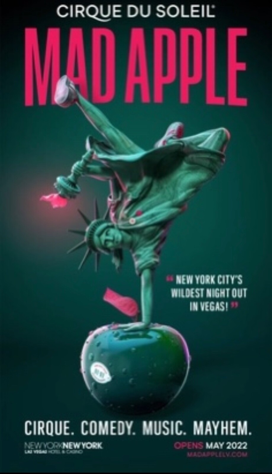 cirque du soleil Mad Apple 7/24/23 tickets las vegas