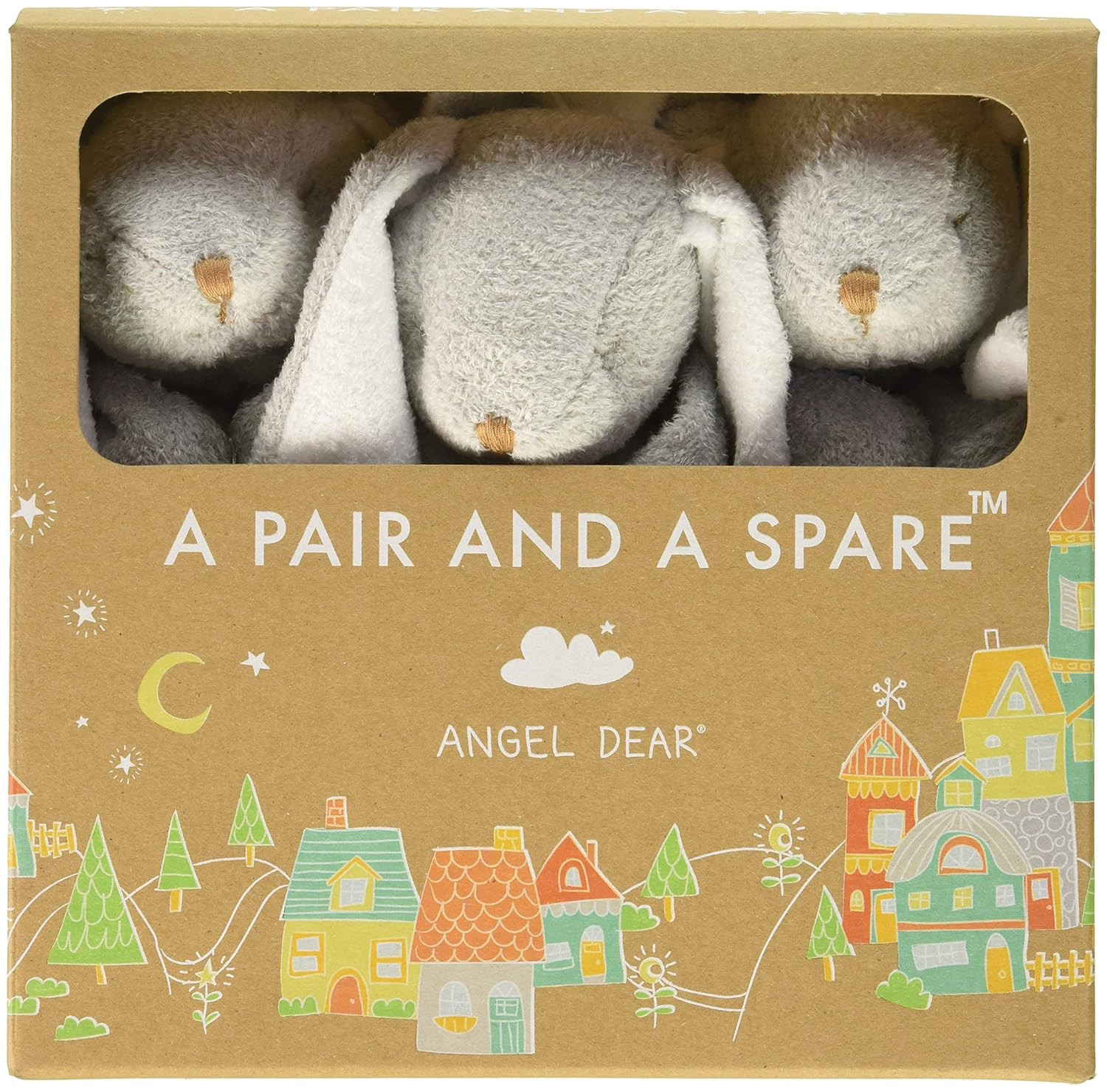 Grey Bunny Three of a Kind Blankie