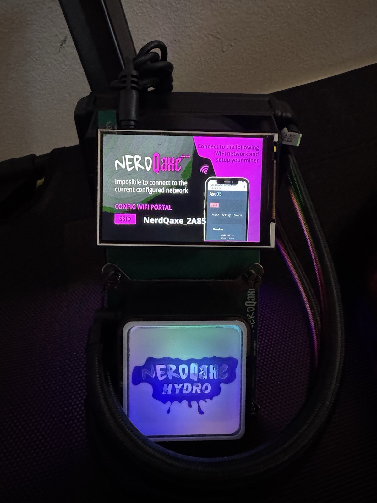 NEW NERDQaxe++ Bitcoin Miner 4.8 GH/s | SHA-256 ASIC | Home Mining | Liquid Cool