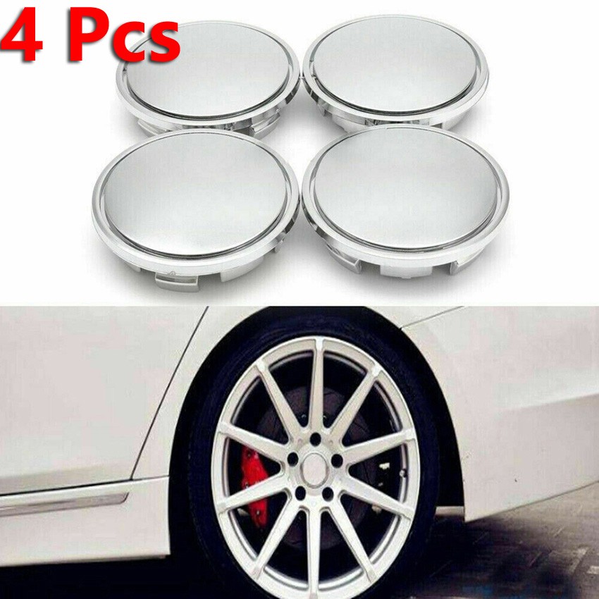 4 Pcs Wheel Rim Tool Plastic 68mm ABS Center Cap Hub Caps Cover Vehicle