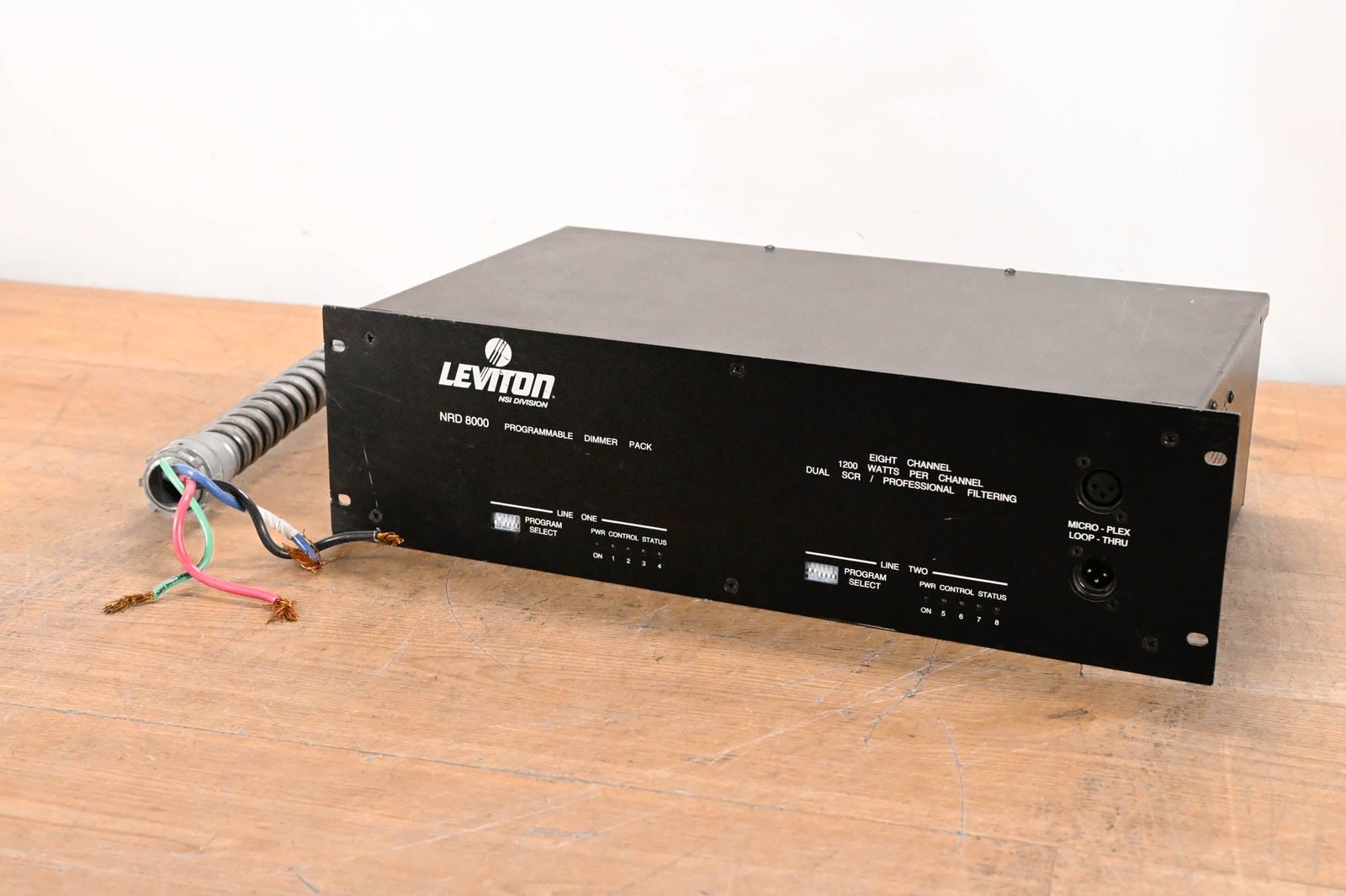 Leviton NRD 8000 8-Channel Programmable Lighting Dimmer Pack (NO PSU) CG01T50