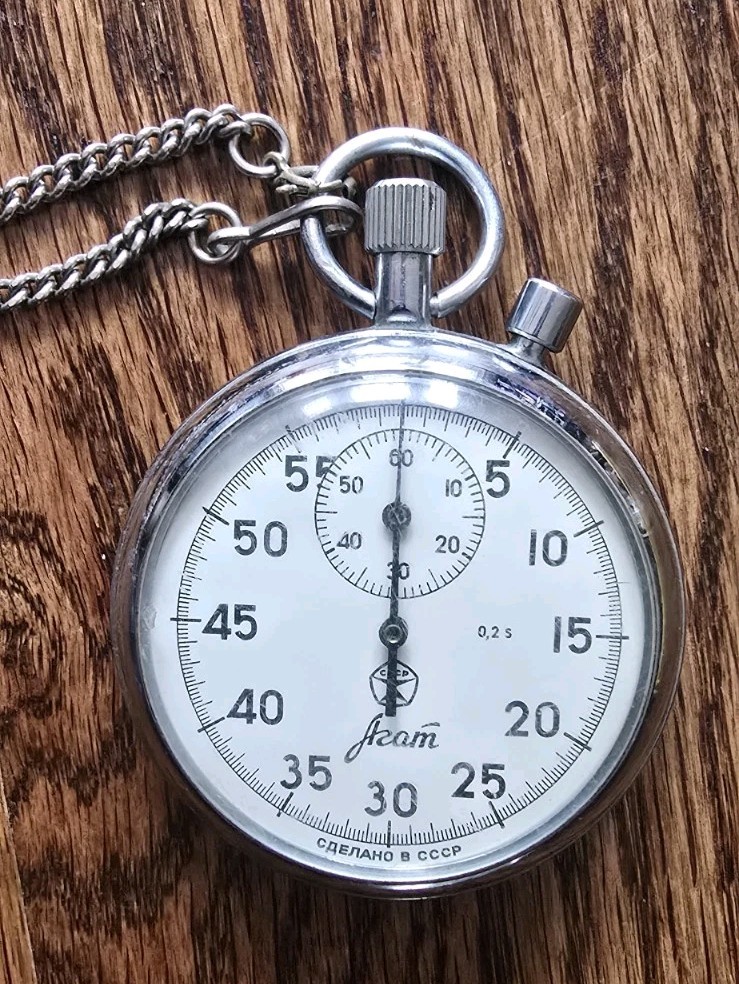 Soviet Vintage Stopwatch"AGAT", USSR Mechanical Competition Stopwatch