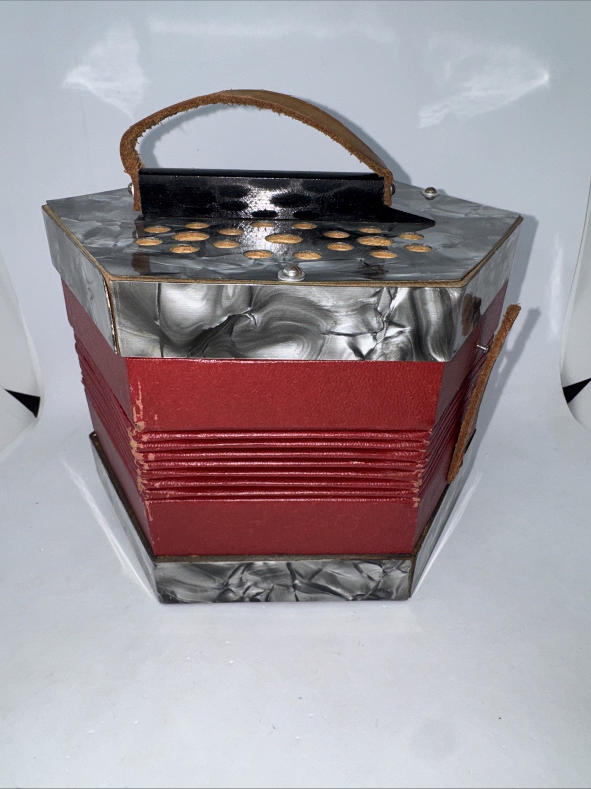 Rare Vintage Scholer Concertina Accordion  Squeeze Box Germany (Needs Work)Works