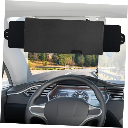  Sun Visor for Car with 2 Side Sunshade, Upgraded UV400 Car Sun Visor 