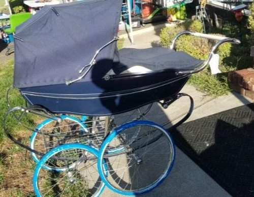 Vintage  Wilson coach-built pram, made in England,carriage pram very good