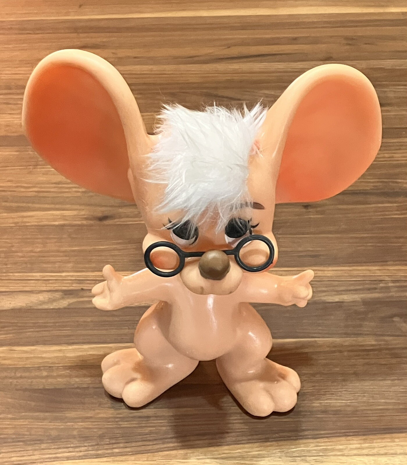 Topo Gigio Vintage Anthropomorphic Mouse Bank W/Glasses By Roy Des Of Fla 1970