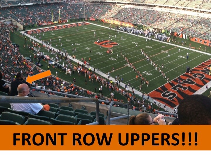 4 TICKETS CINCINNATI BENGALS vs NEW ORLEANS SAINTS 2026 - FRONT ROW UPPERS!