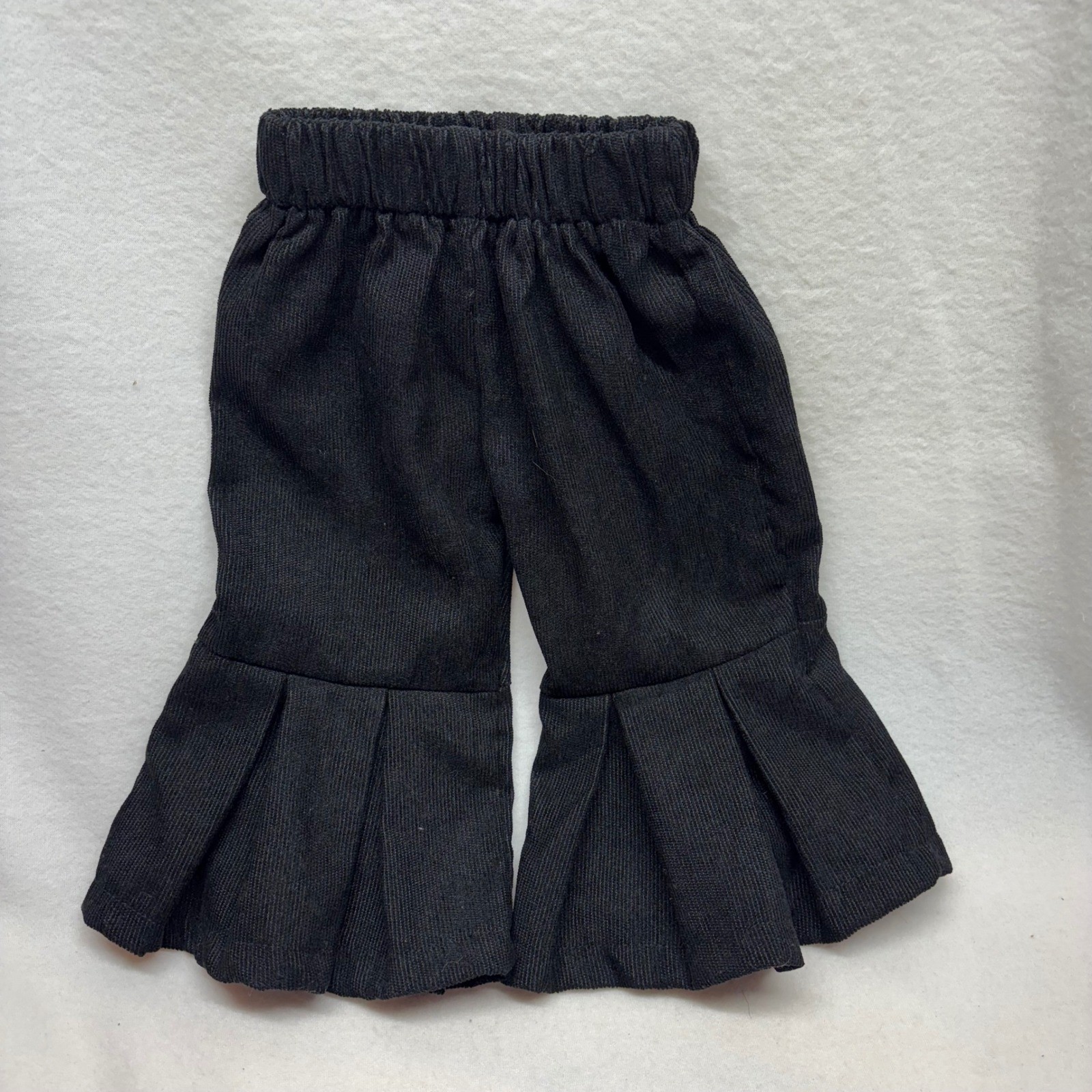 Black Corduroy Flared Bell Bottom Pants Baby Toddler Size 0-3 Months