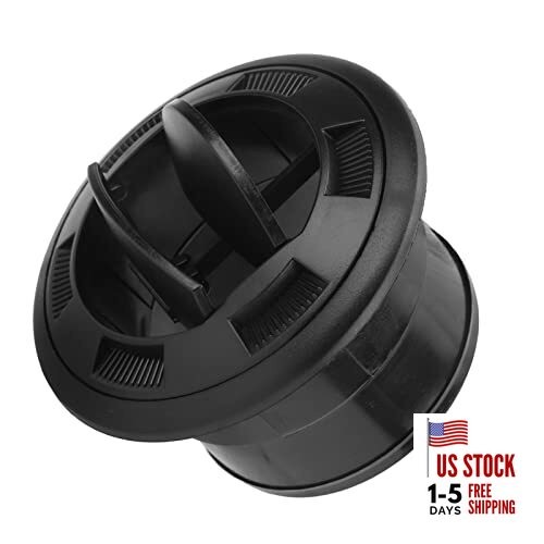 Car Air Vent Deflector, Improved Airflow AC Deflector Black Round 3 Inch for 