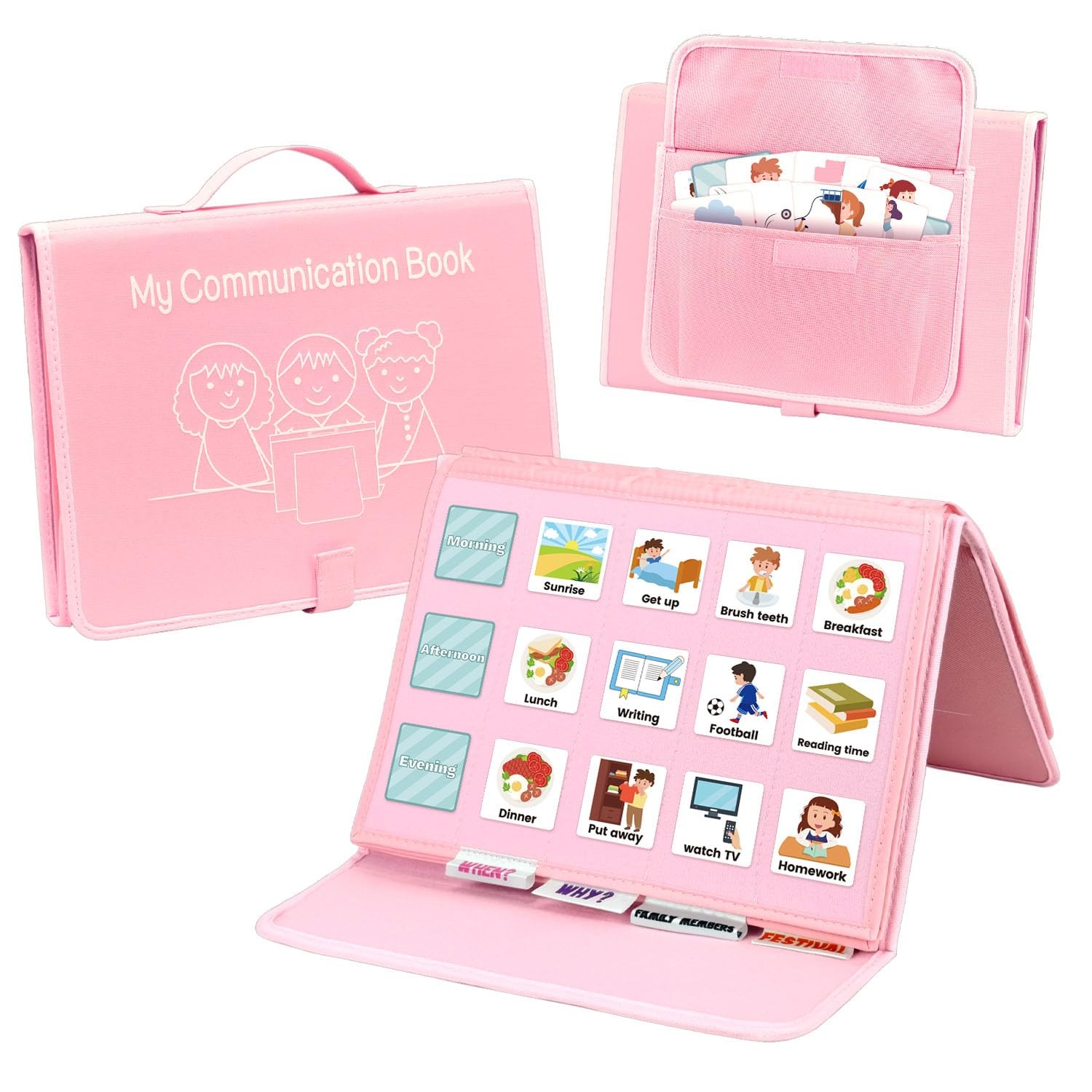 PECS Communication Book for Autism & Nonverbal Kids - Visual Behavior Aid wit...