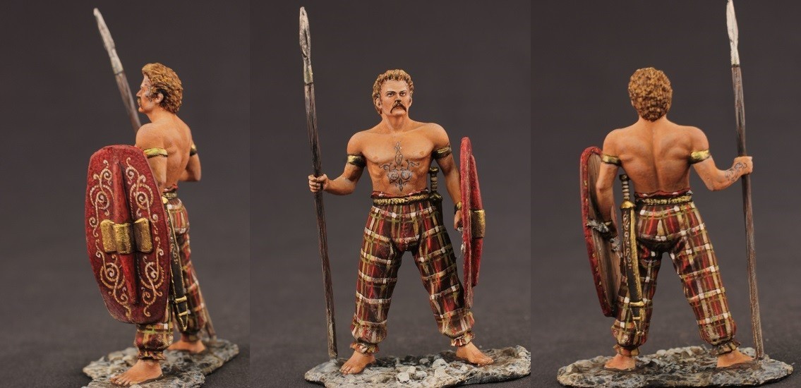 Tin toy soldiers  ELITE painte 54mm. Celtic Warrior.