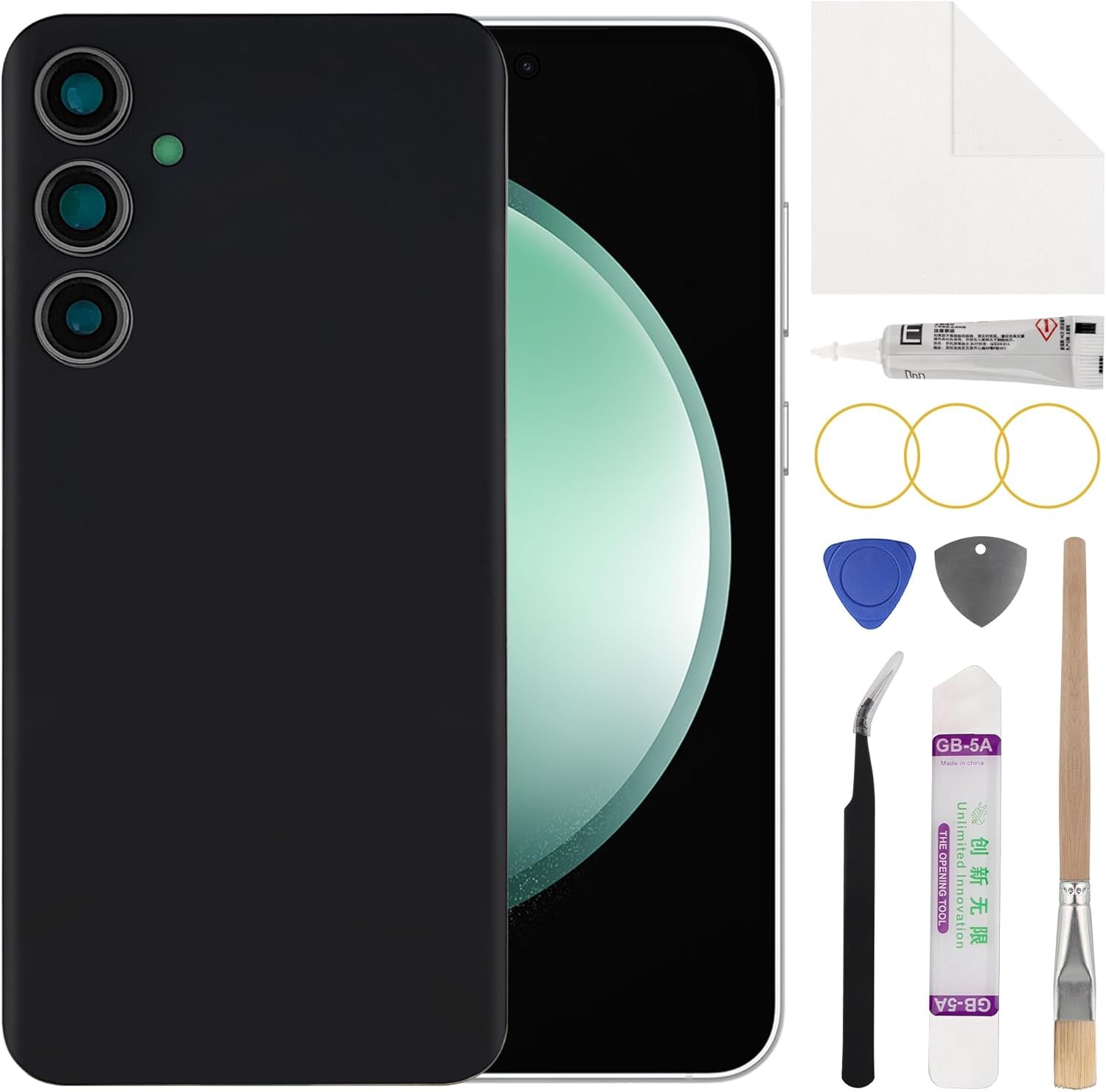 New Rear Back Glass Replacement for Galaxy S23 FE Rear Back Cover Glass