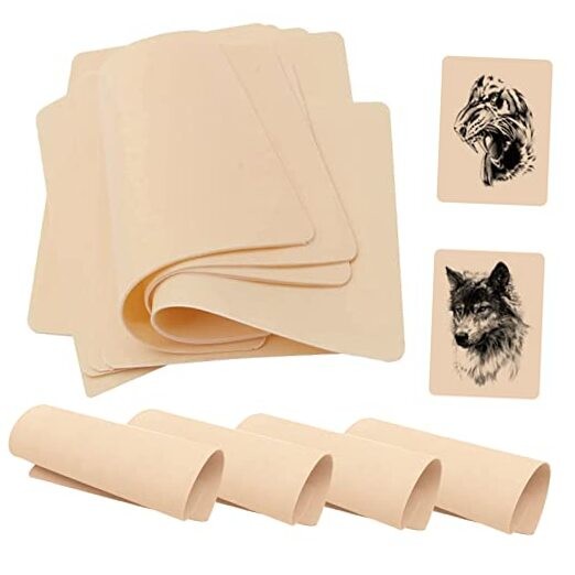 10 Sheets Double Sided Fake Tattoo Skins for Tattoo Artists 10PCS tattoo skins