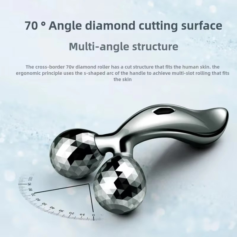 Fascia Tools Body Massager Lifting Manual 3D Roller Massager 2 Wheels V Face Bea