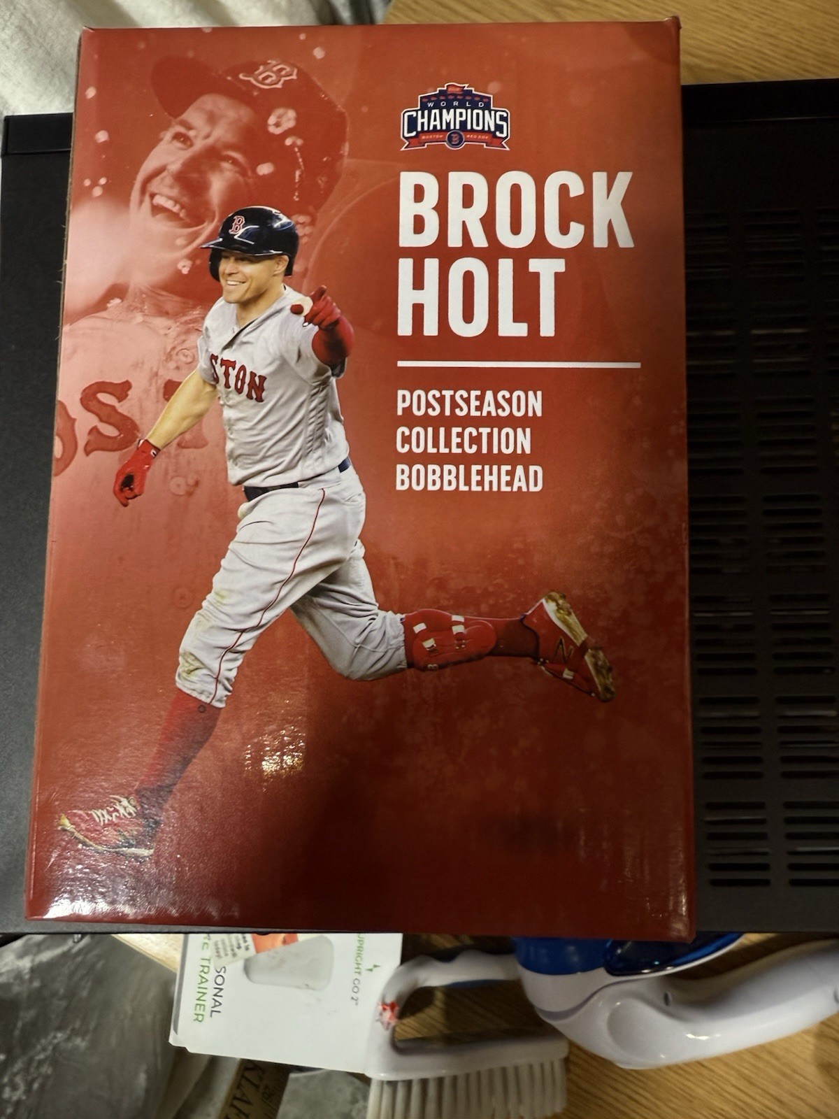 2019 Boston Red Sox Brock Holt Post Season Collection Bobblehead in original box