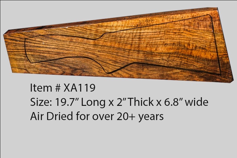French walnut gun stock blank for shotguns, xa119
