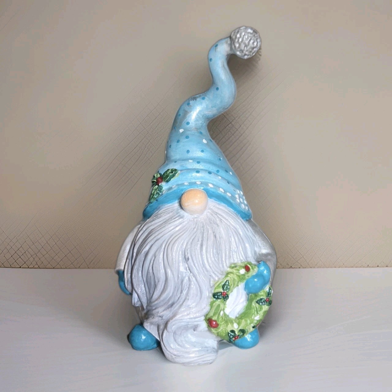 Hand Painted Figure Gnome Christmas Acrylic Fairy Garden Lights