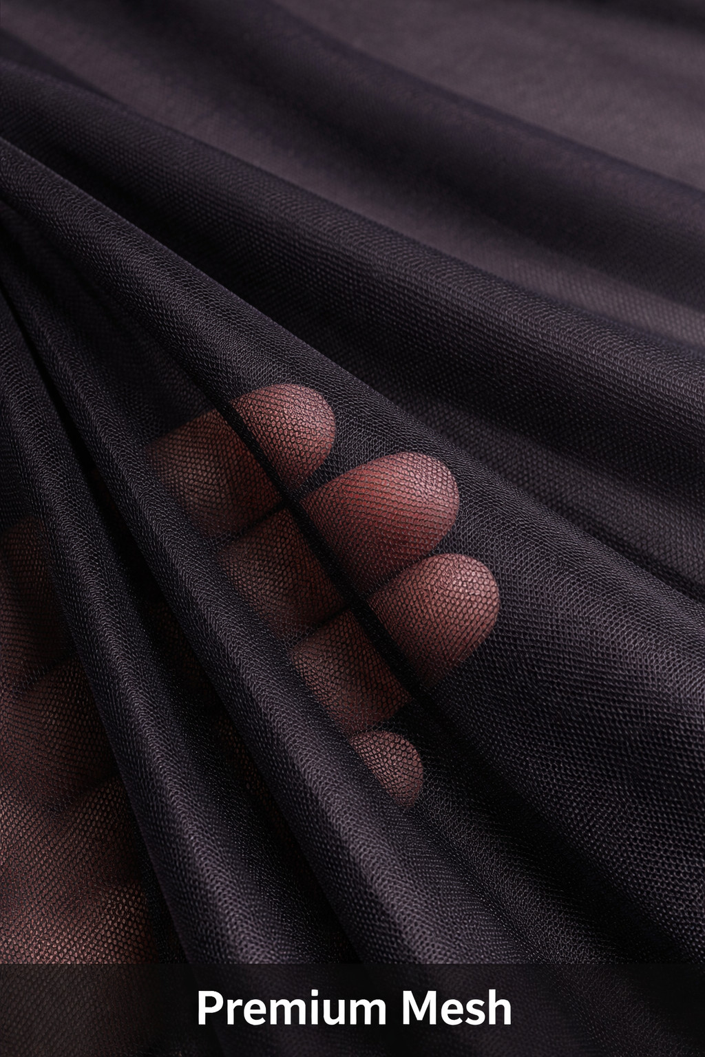 Luxury Black Stretch Lingerie Mesh Fabric – Fine Sheer Couture Net – Tailor Stoc