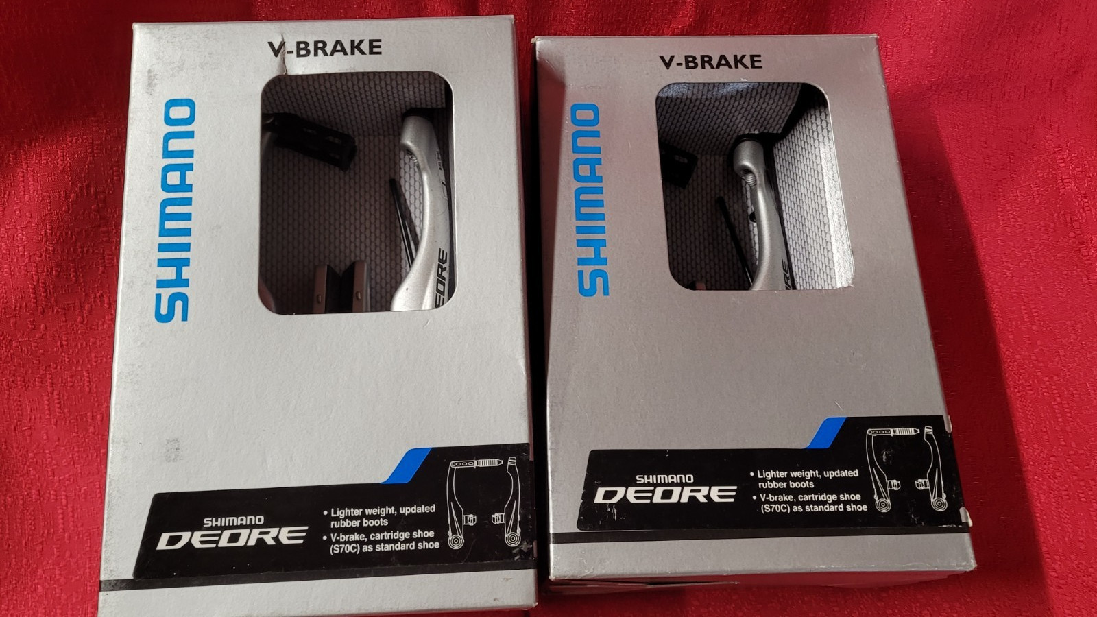 Shimano Deore V-brake SET Front and Back BR-M590 Silver *NOS/NEW* Mountain Bike