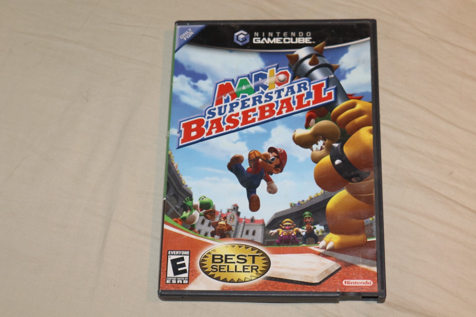 Nintendo Gamecube Mario Superstar Baseball Case and Manual ONLY