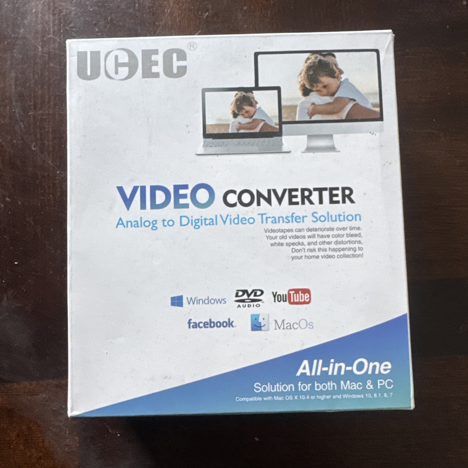 UCEC Video Converter transfer VHS, VCR, 8mm, camcorder tapes to DVD