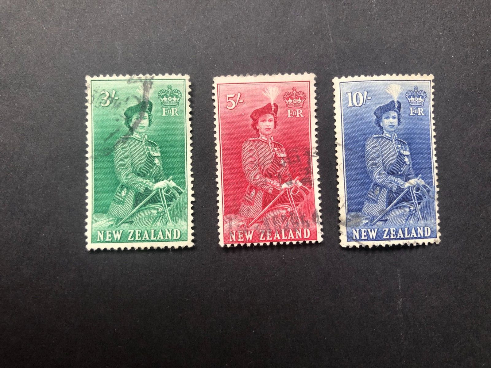 New Zealand | 1953-1959 | Definitives - High Values | SG 734-736 | Very Good ULH