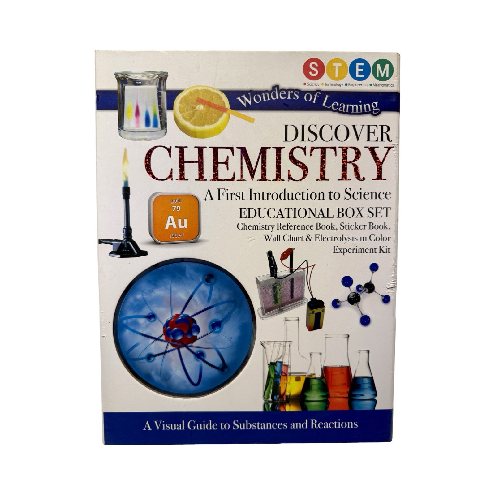 NEW Discover Chemistry STEM Educational Set Kids Science Learning Kit Ages 8+