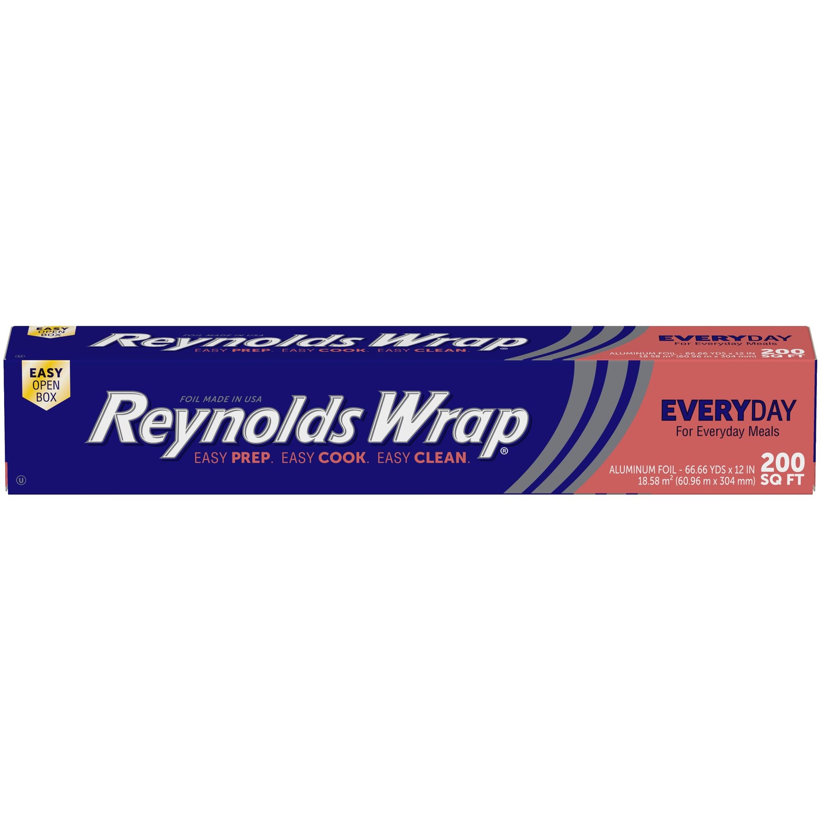 Reynolds Wrap Everyday Strength Aluminum Foil Roll, 200 Sq Ft, 