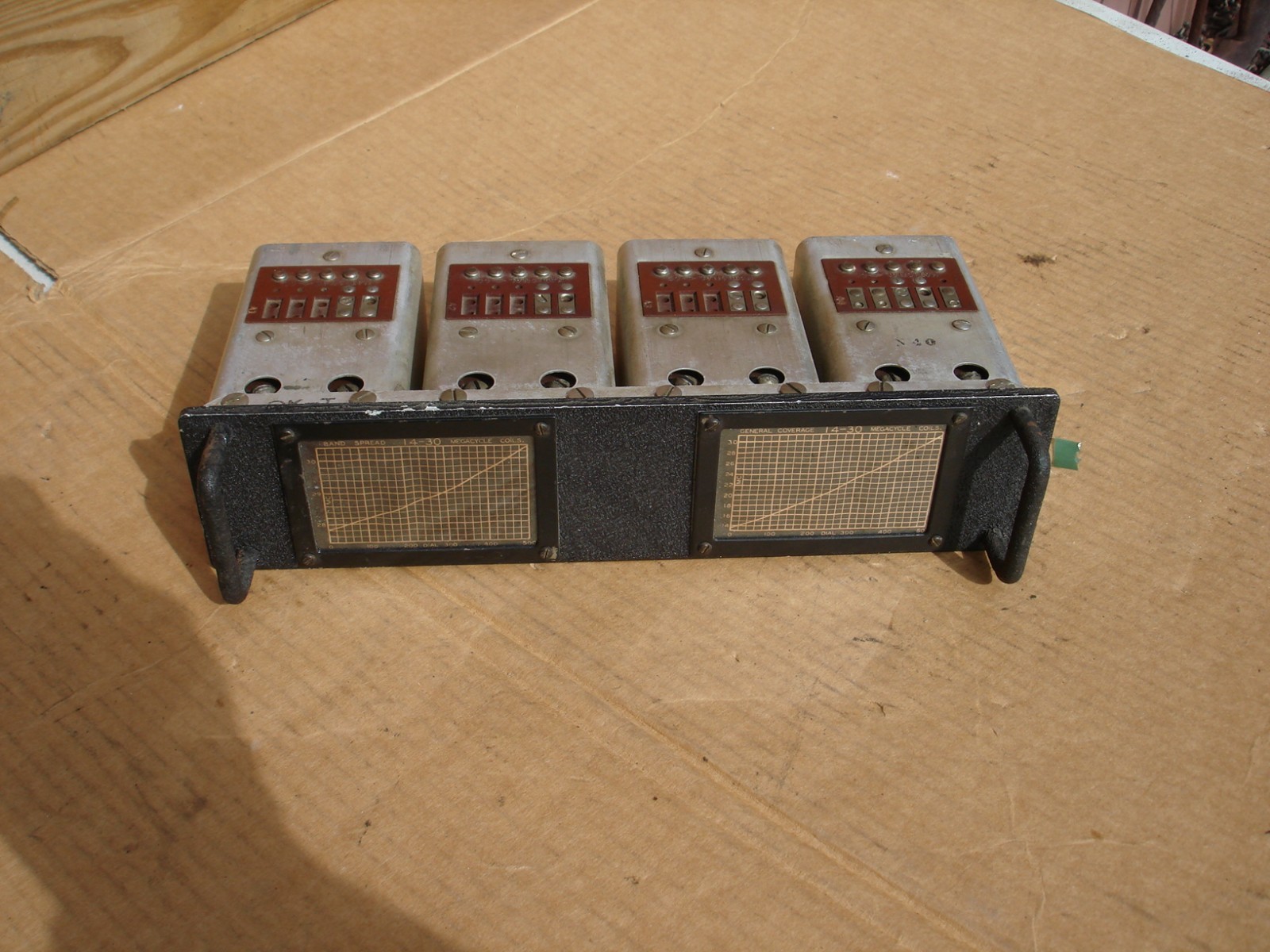 National Radio HRO Tuning Coil Set  14-30 Mc  untested