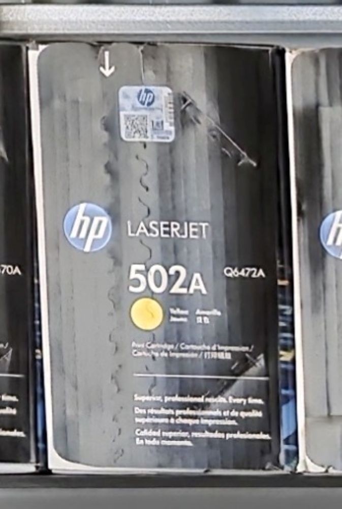 HP Genuine 502A Q6472A Yellow Laser Toner Cartridge for LaserJet