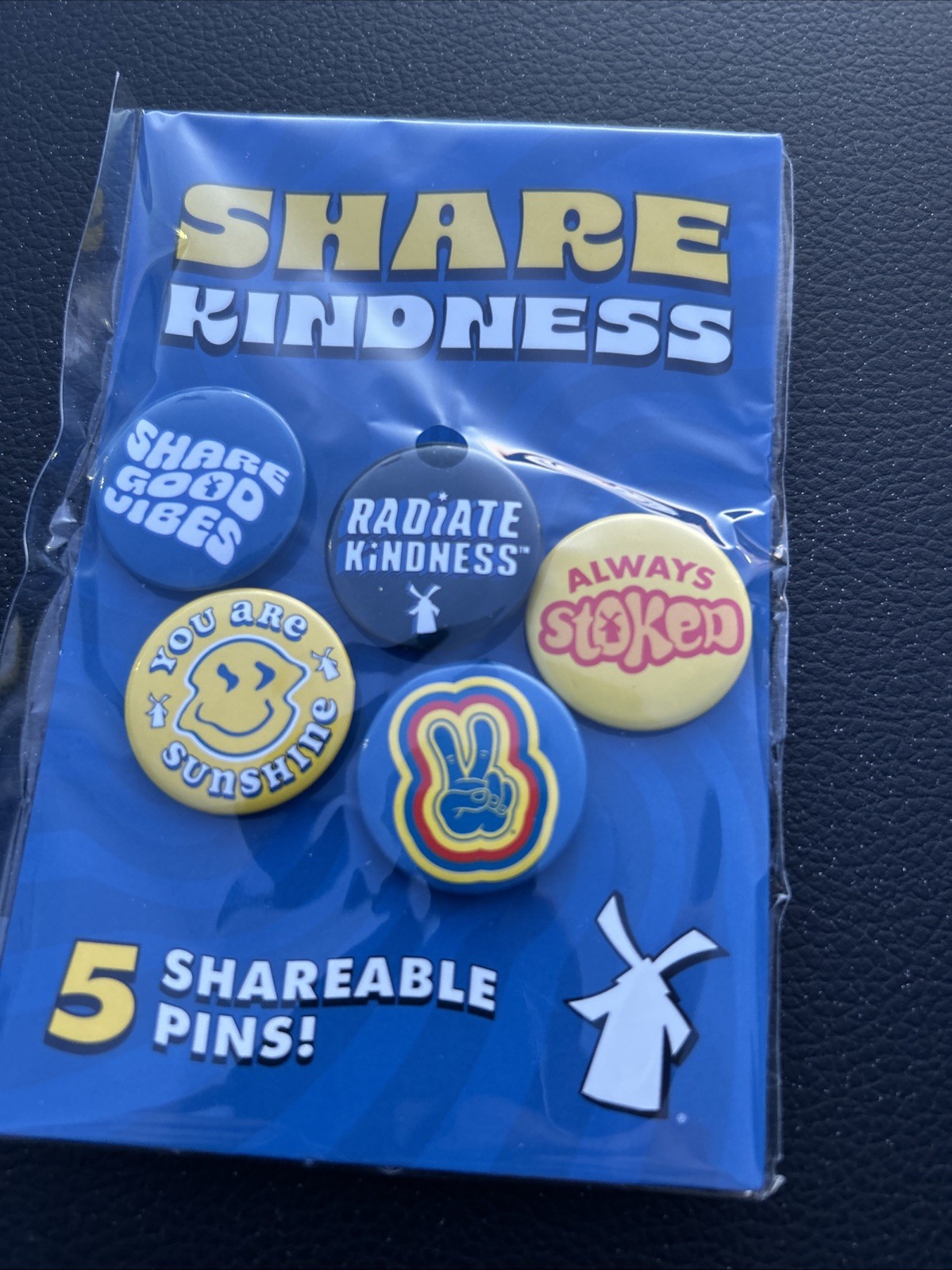 DUTCH BROS SHARE KINDNESS Shareable Pin Pack Of 5 Limited Edition
