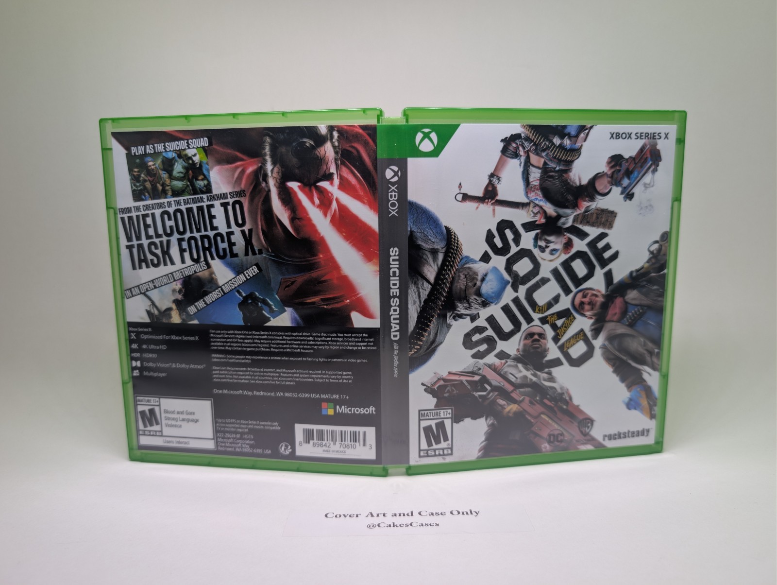 Replacement Case - NO GAME-  Suicide Squad Kill Justice League  - Xbox X Case