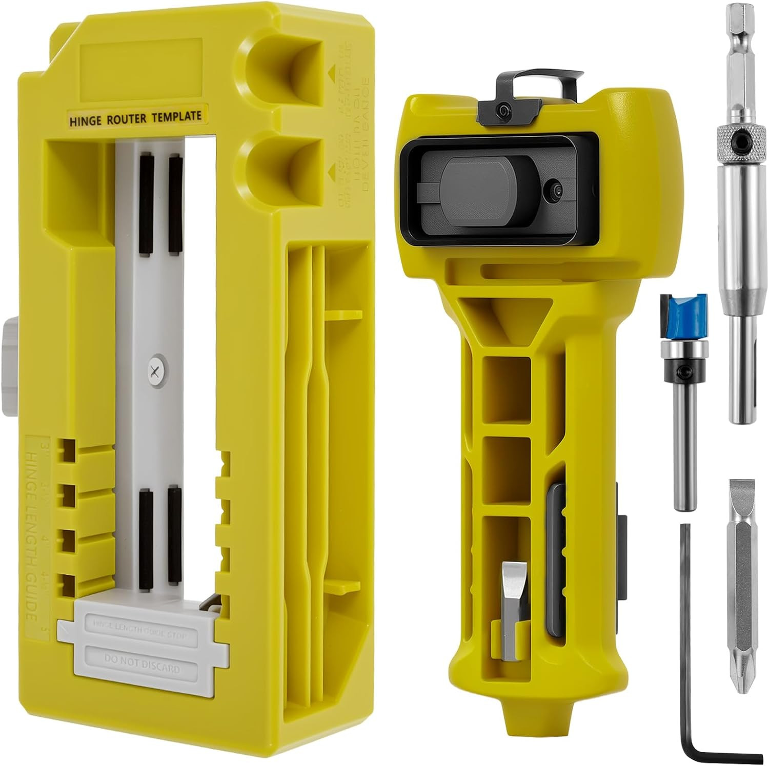 Door Hinge & Door Latch Installation Kit Hinge Mortiser Template for Accurate Ch