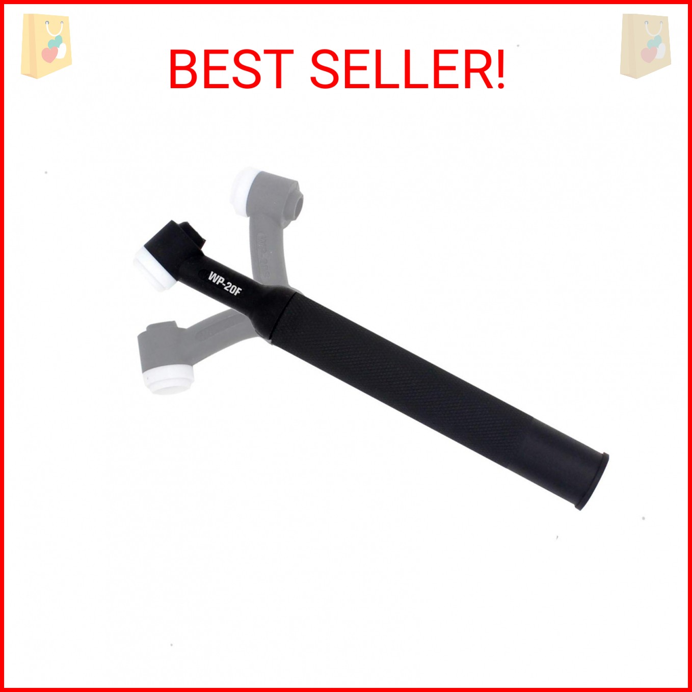 PLAXCON Flexible Torch Body WP-20F TIG Welding Torch Head Water-Cooled TIG Torch