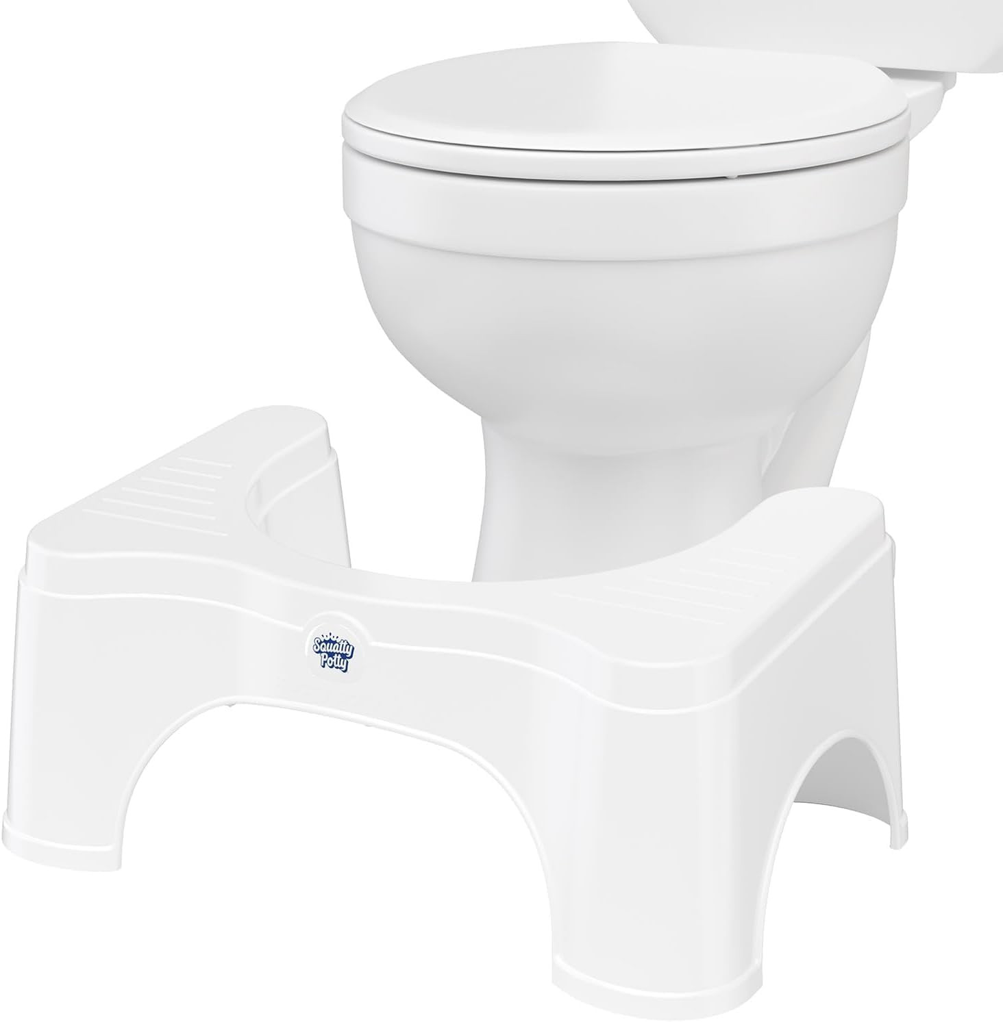 Original Toilet Stool 2.0 Base 7", White, 1 Count