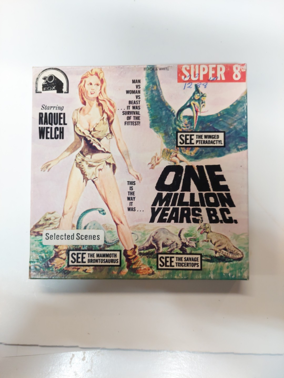 One Million Years BC Super 8 Film Black & White F24  RARE  Starring Raquel Welch