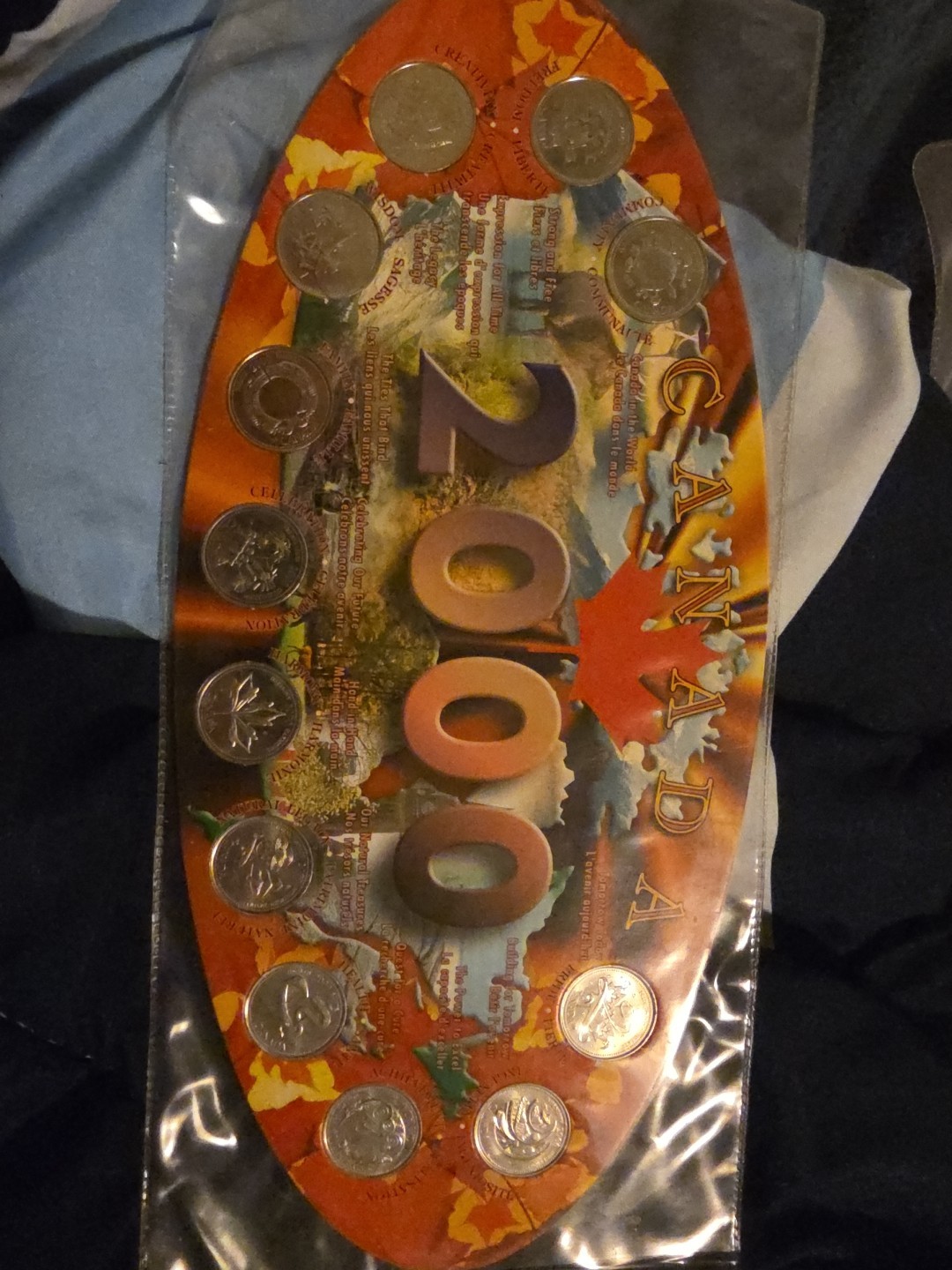 2000 Millennium Canada Commemorative  Quarter 25 Cents Coin Set