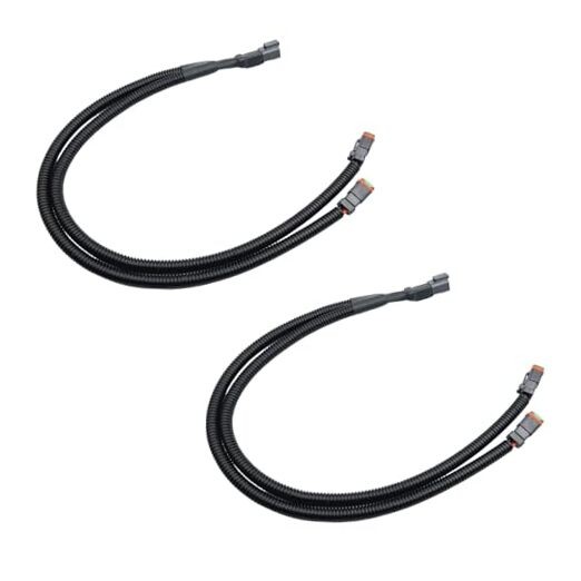 2Pcs 23.6in/60cm Deutsch DT DTP DT06-2S 2 pin Male to Female 2 Way Splitter 