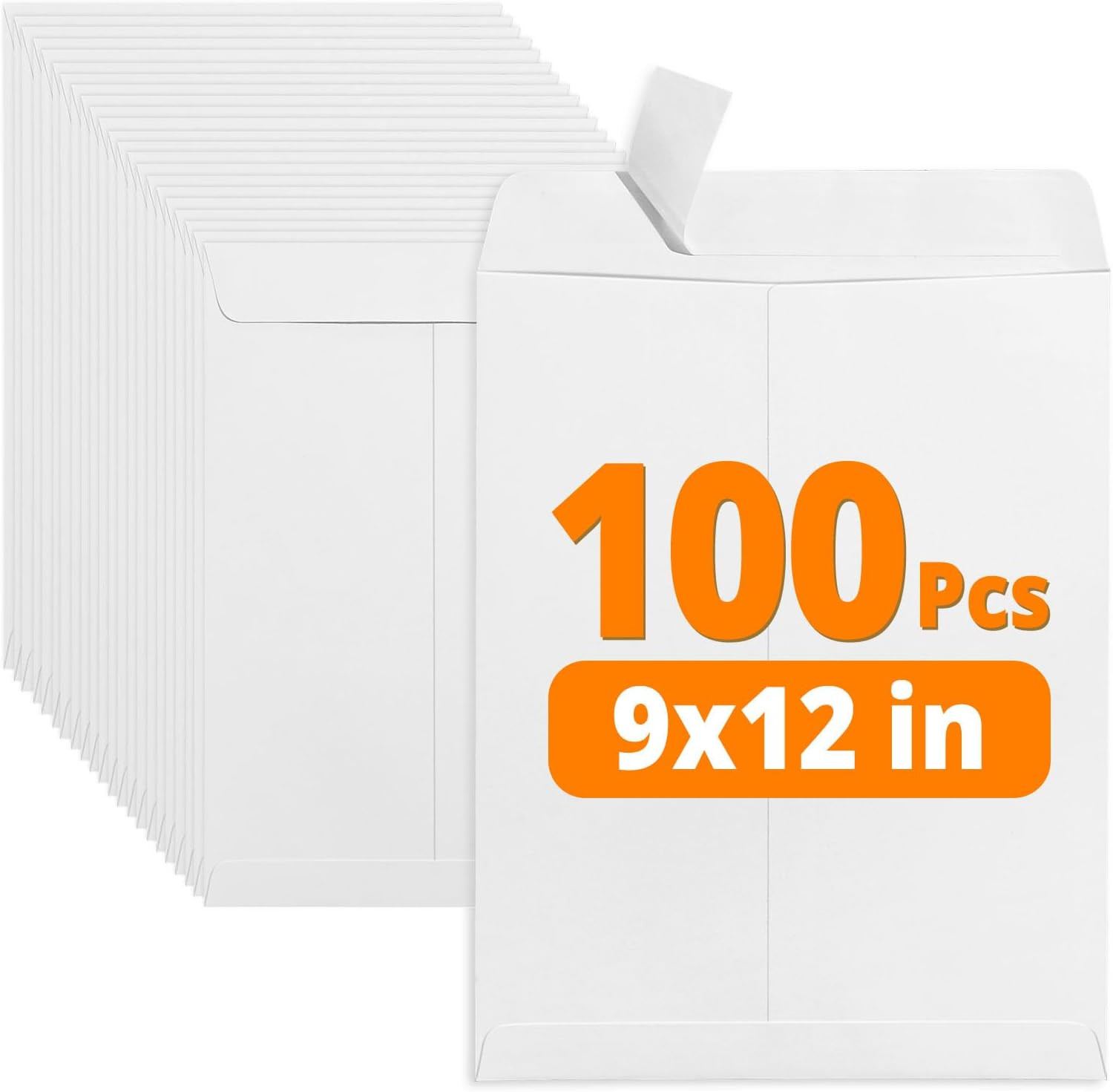 9 X 12 Catalog Envelopes Self Seal, Security Mailing Envelopes, 28Lb White Paper