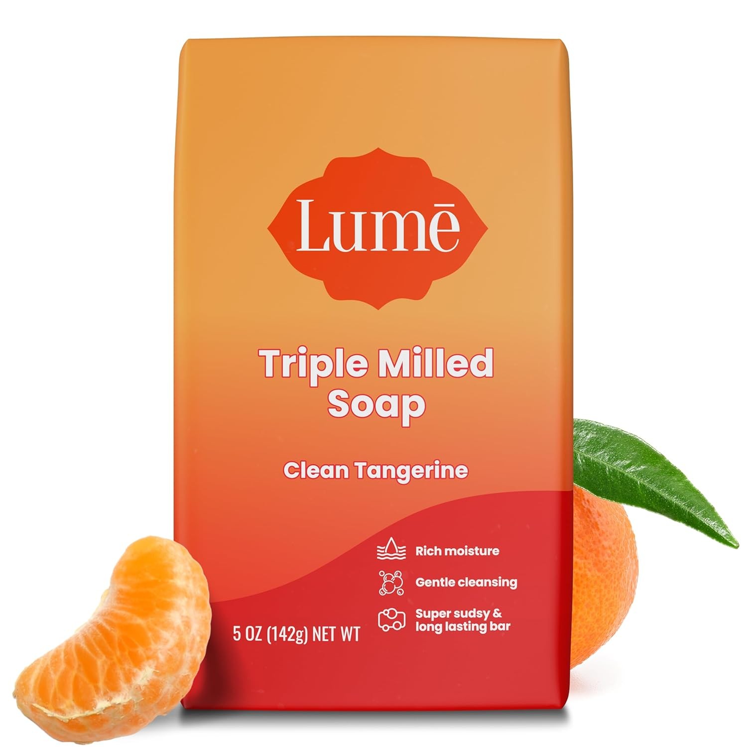 Lume Triple Milled Bar Soap - Rich Moisture & Gentle Cleansing - Paraben Free, P