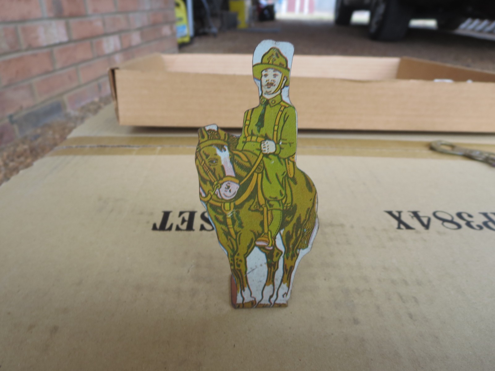 Vintage US Cavalry Tin Toy Soldier