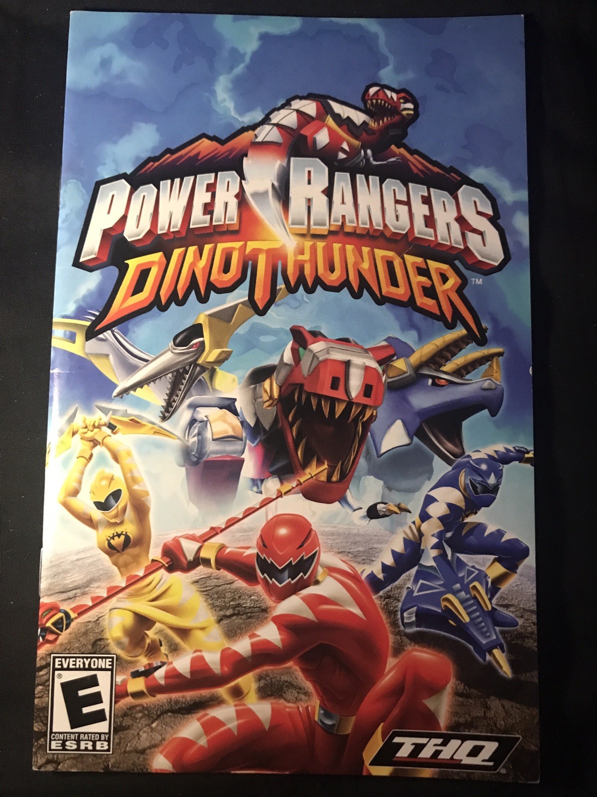Power Rangers Dino Thunder (Playstation 2, PS2) MANUAL ONLY (No Game)