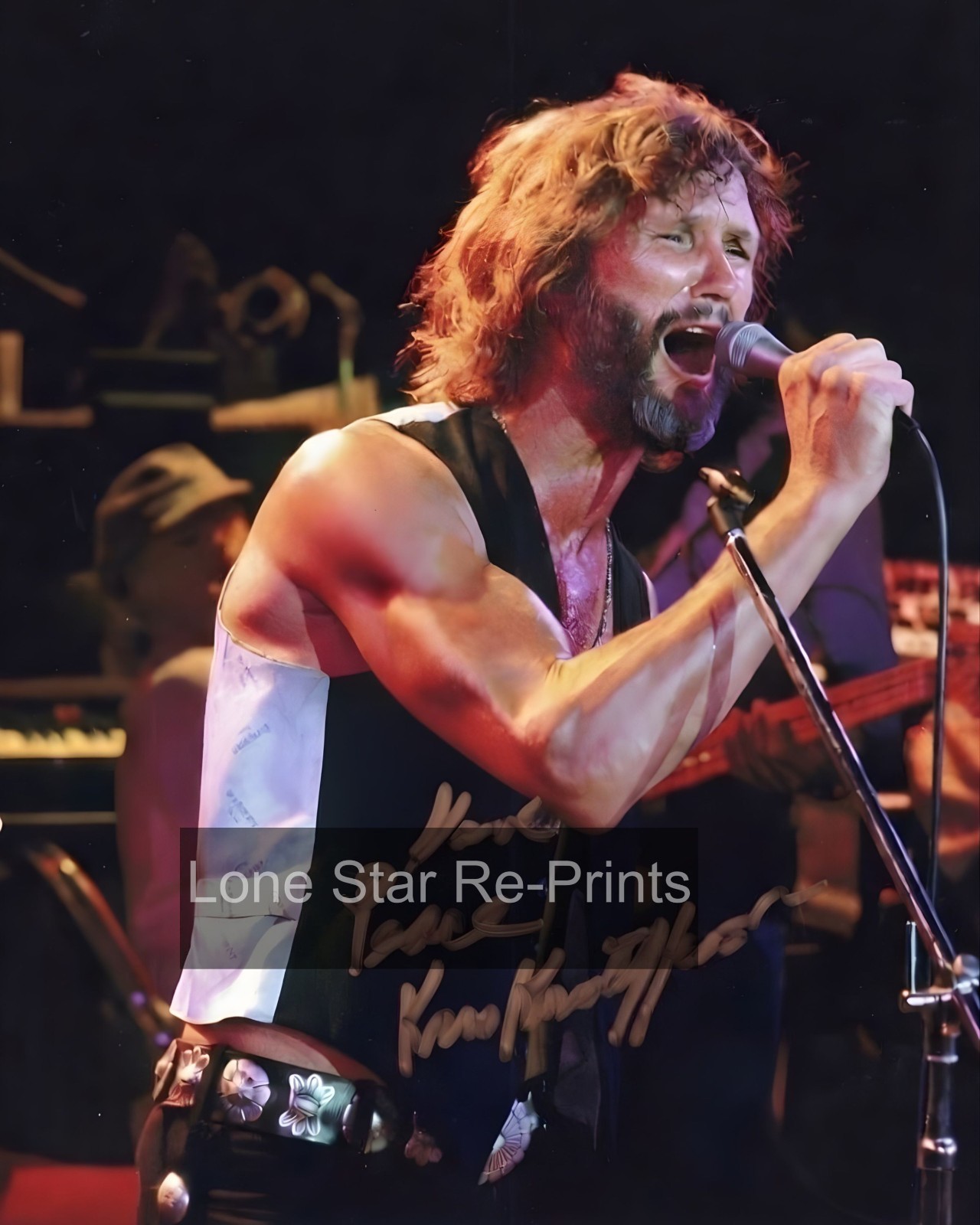 Kris Kristofferson Signed   8x10 Reprint