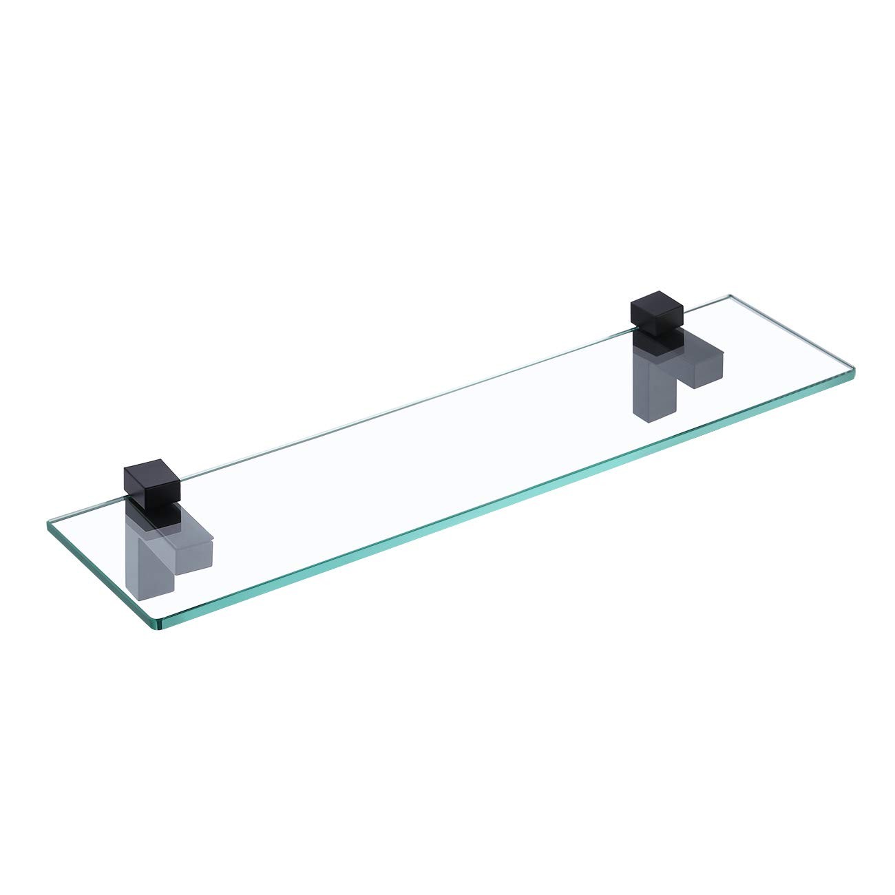 KES Bathroom Shelf 20 Inch Rectangle Floating Glass Wall Shelf Tempered Glass Ma